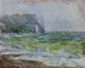 克劳德 莫奈 : Etretat in the Rain